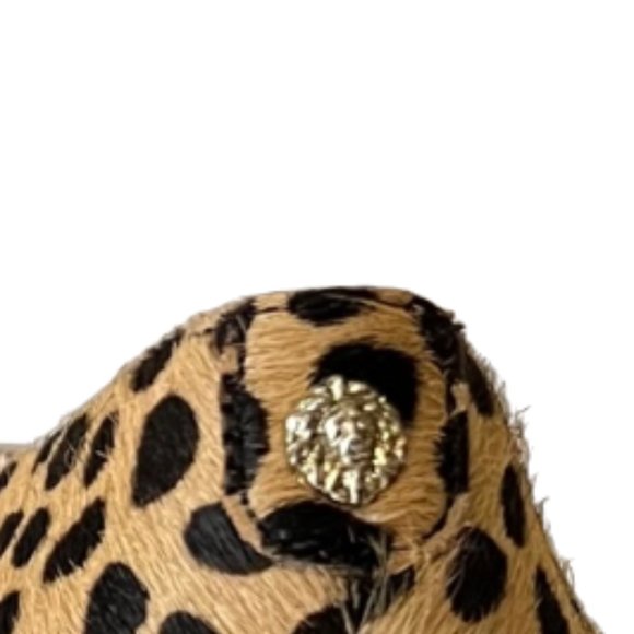 NEW Anne Klein Leopard print Real Cow Fur Kitten Heel Pump iFlex Shoes- Size 7M - Picture 10 of 14